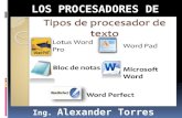 Tipos de procesadores de texto