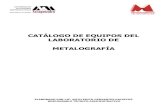 Catálogo del laboratorio de metalografia