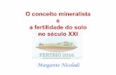 O conceito mineralista e a fertilidade do solo no século XXI ...