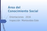 áRea del conocimiento social orientación y propuestas 2016 final
