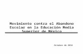 Movimiento contra el Abandono Escolar en la Educación Media Superior de México