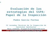 Evaluación de las estrategias del SSPA: Papel de la Inspección de Servicios sanitarios