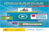 Informe anual del sector de los Contenidos Digitales en España 2016