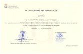 Diploma Universidad Rey Juan Carlos Madrid