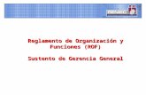 Reglamento de Organización y Funciones (ROF) - Dr. Enrique Miguel Cueva Valverde