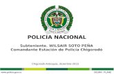 Informe Policía Nacional de chigorodó 2012-2105
