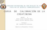 Curva de calibración de la creatinina