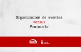 Protocolo vs organización de eventos