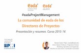 Resumen Actividad #eadaProjectManagement Curso 201516
