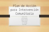 Plan de acción para intervención comunitaria