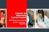 Criterios de referencia control prenatal