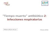 Tiempo muerto antibiótico 2: Infecciones respiratorias