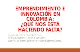 Emprendimiento e innovación en colombia   manuel rojas