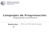 Lenguajes de programaci³n: Programaci³n Visual Parte 2
