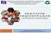 3. Domingo Pérez experiencias significativas servicio comunitario