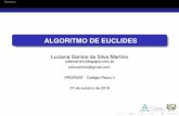 Aritmética - Aula 5 - Algoritmo de Euclides