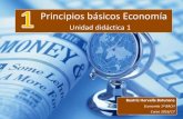 Economía 1º Bachillerato - UD1. Principios básicos de economía