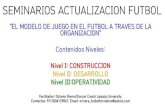 Seminario de Actualizacion nivel ii  "Desarrollo del Modelo de Juego en el futbol a traves de la organizacion"