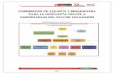 FUNCIONES DE LAS BRIGADAS Y EQUIPOS CURSO GESTION DEL RIESGO PREVAED 2016