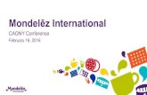 Mondelez 2016 CAGNY Presentation