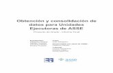 Obtención y consolidación de datos para Unidades Ejecutoras de ...