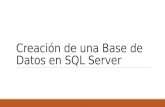 Creación de base de datos en sql server