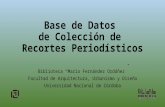 Base de Datos de Colección de Recortes Periodísticos