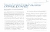 Guía de Práctica Clínica de las lesiones musculares. Epidemiología ...