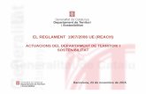 El Reglament 1907/2006 UE (REACH). Actuacions del Departament de Territori i Sostenibilitat