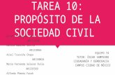 Tarea 10  propósito de la sociedad civil