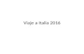 Viaje a italia 2016