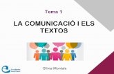 Tema 1. La comunicació i els textos
