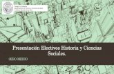 Presentación electivos historia y ciencias sociales
