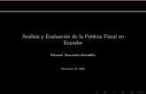 Análisis y Evaluación de la Política Fiscal en Ecuador