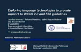Exploring language technologies to provide support to WCAG 2.0 and E2R guidelines. Lourdes Moreno, Paloma Martínez, Isabel Segura-Bedmar, and Ricardo Revert. 2015. Universidad Carlos