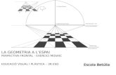 Plastica la geometria a l'espai - 3r ESO - Perspectiva frontal "mosaic"