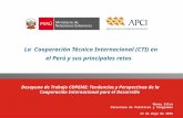 Presentación "La cooperación Técnica Internacional en el Perú y sus principales retos"