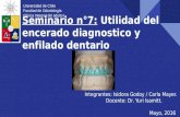Seminario n°7  utilidad del encerado diagnostico y enfilado dentario