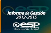 Empresa de Servicios Públicos Informe de gestión 2012 2015