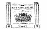 Mariano Melgarejo: Mi contestación a Adolfo Ballivian. 1863.