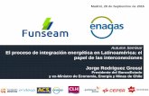 El proceso de integración energética en Latinoamérica: el papel de las interconexiones. Jorge Rodríguez Grossi