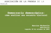 Democracia demoscópica: cómo analizar una encuesta electoral