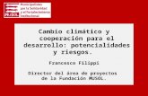 Cambio climático y coperación al desarrollo. Francesco Filippi