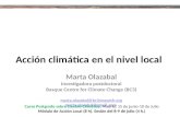 Acción climática en el nivel local. Marta Olazabal