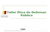 ENJ-100 Taller ética del defensor público