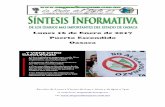 Sintesis informativa 16 01 2017