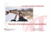 Projecte de Decret (CAPCA) que regula les activitats potencialment contaminants de l’atmosfera