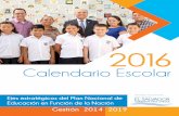 Calendario 2016 con caratula
