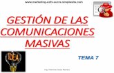 Tema 7 gestión de las comunicaciones masivas
