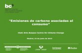 Emisiones de carbono asociadas al consumo. Iñaki Arto